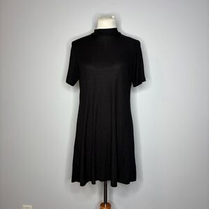 Divided H&M- Black Ribbed High Neck Dress